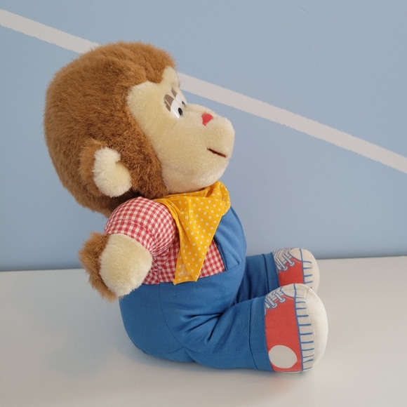 Vintage Monkey Bear Plush 1983 Amtoy Jungle Friends - Picture 6 of 9